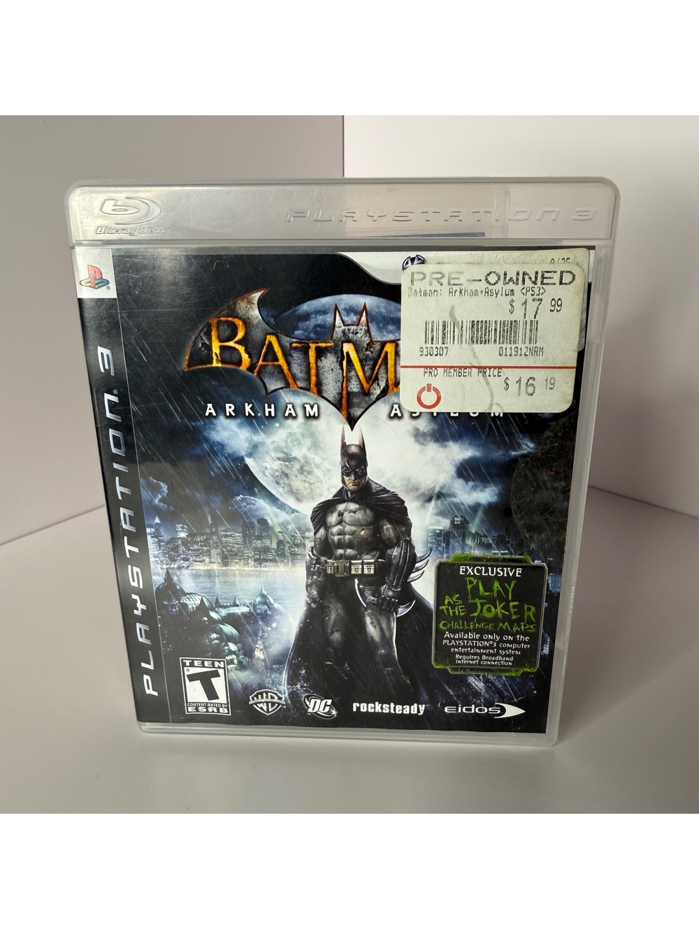 Batman Arkham Asylum PlayStation 3 Game Pre-Owned